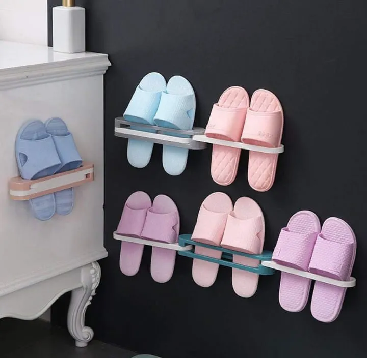 2 Pcs Multicolor Plastic Double Layer Shoe Storage Stand,Standing Shoes Stand,Rack Holder Stacker Shelf Closet Organizer Space Saver,sandal organizer rack,Slipper rack hanging shoe