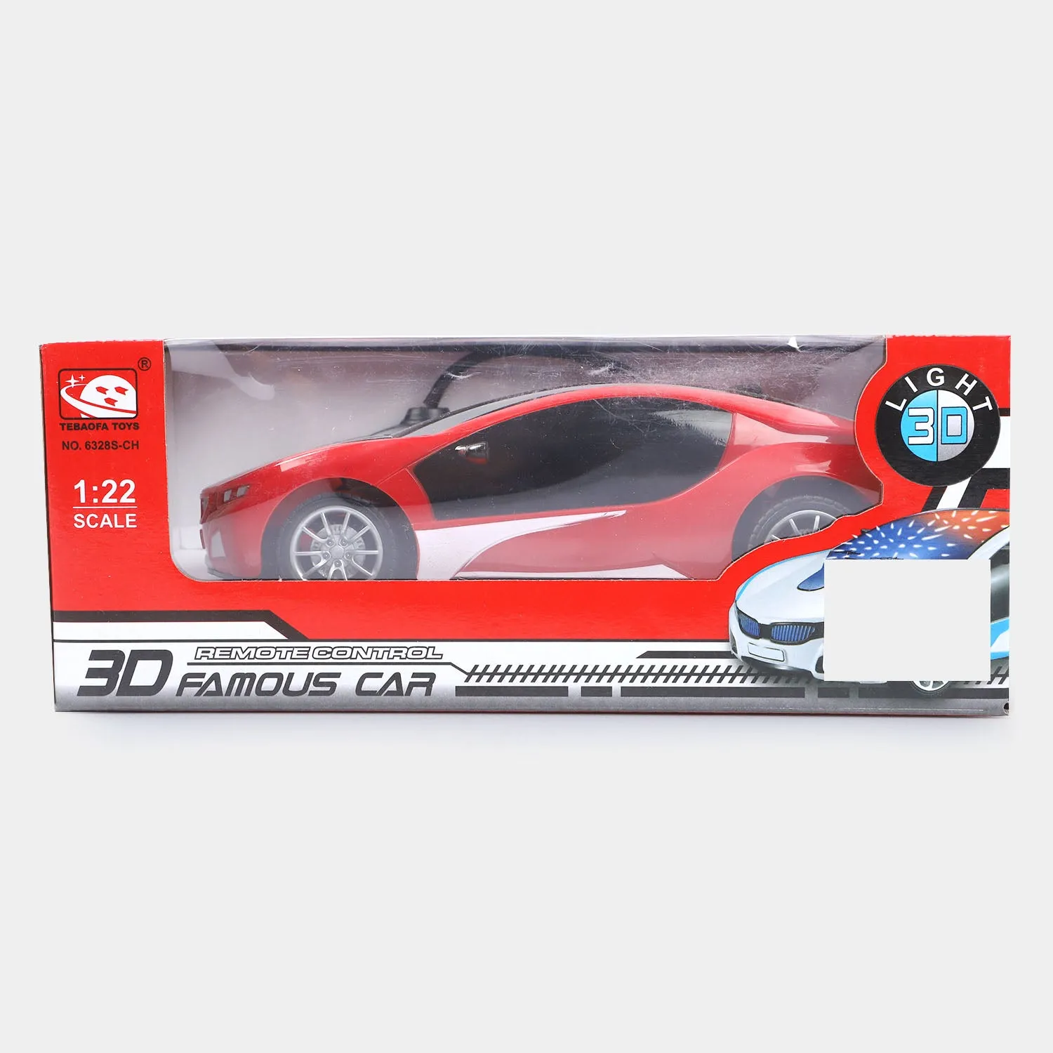 3D Famous Remote Control Car-Red