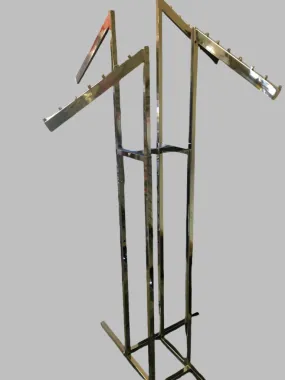 4 Way Heavy Duty Silver Clothing Racks Display