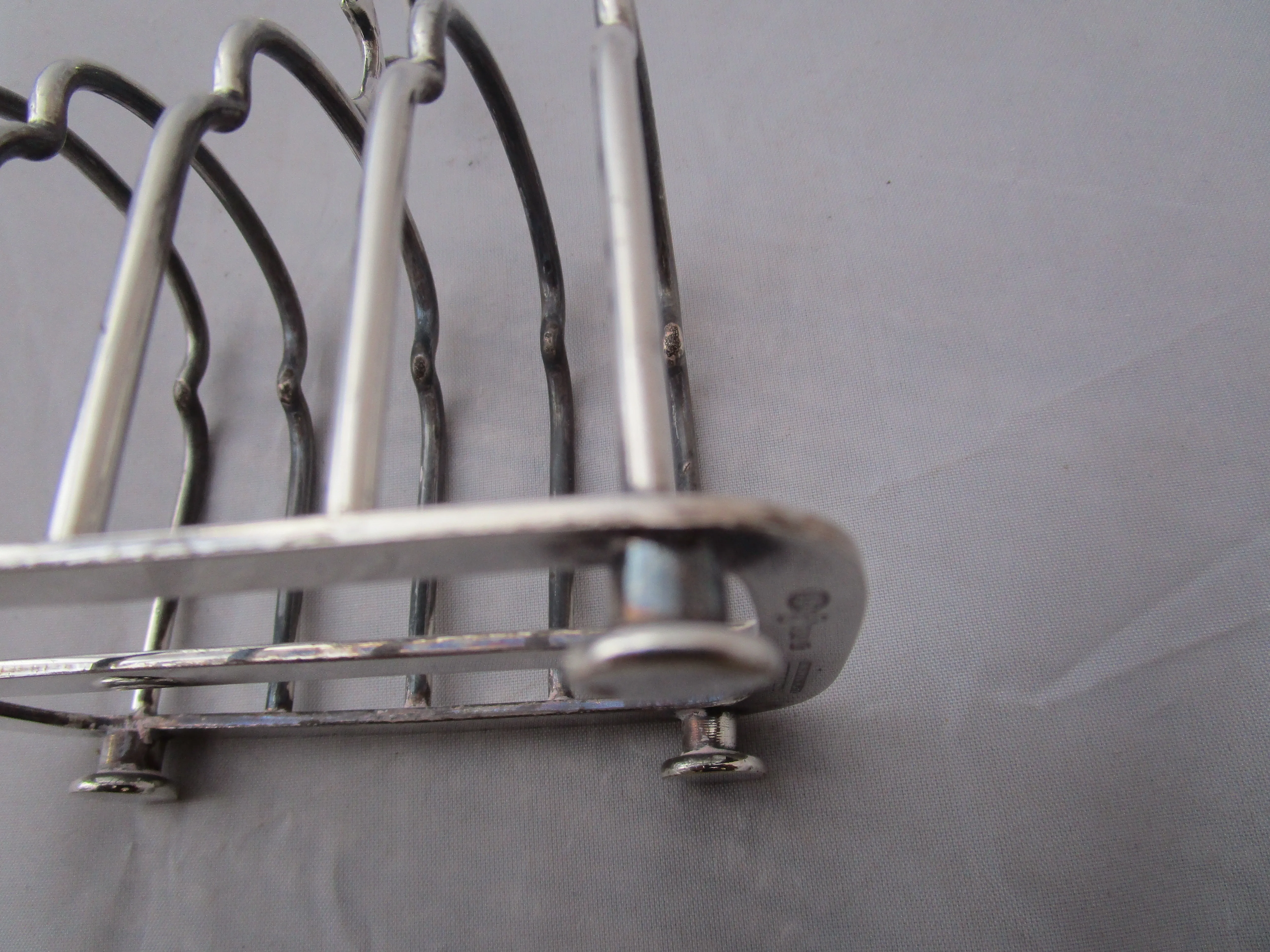 A1 Silver Plate Toast Rack Vintage Mid Century c1950