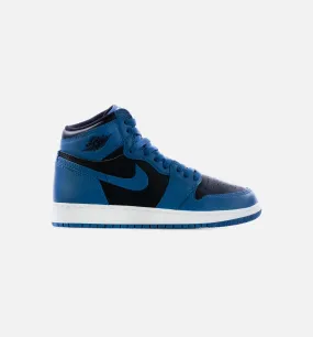 Air Jordan 1 Retro High OG Dark Marina Blue Grade School Lifestyle Shoe -  Dark Marina Blue/Black/White Limit One Per Customer