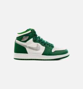 Air Jordan 1 Retro High OG Gorge Green Grade School Lifestyle Shoe - Green/Grey Free Shipping