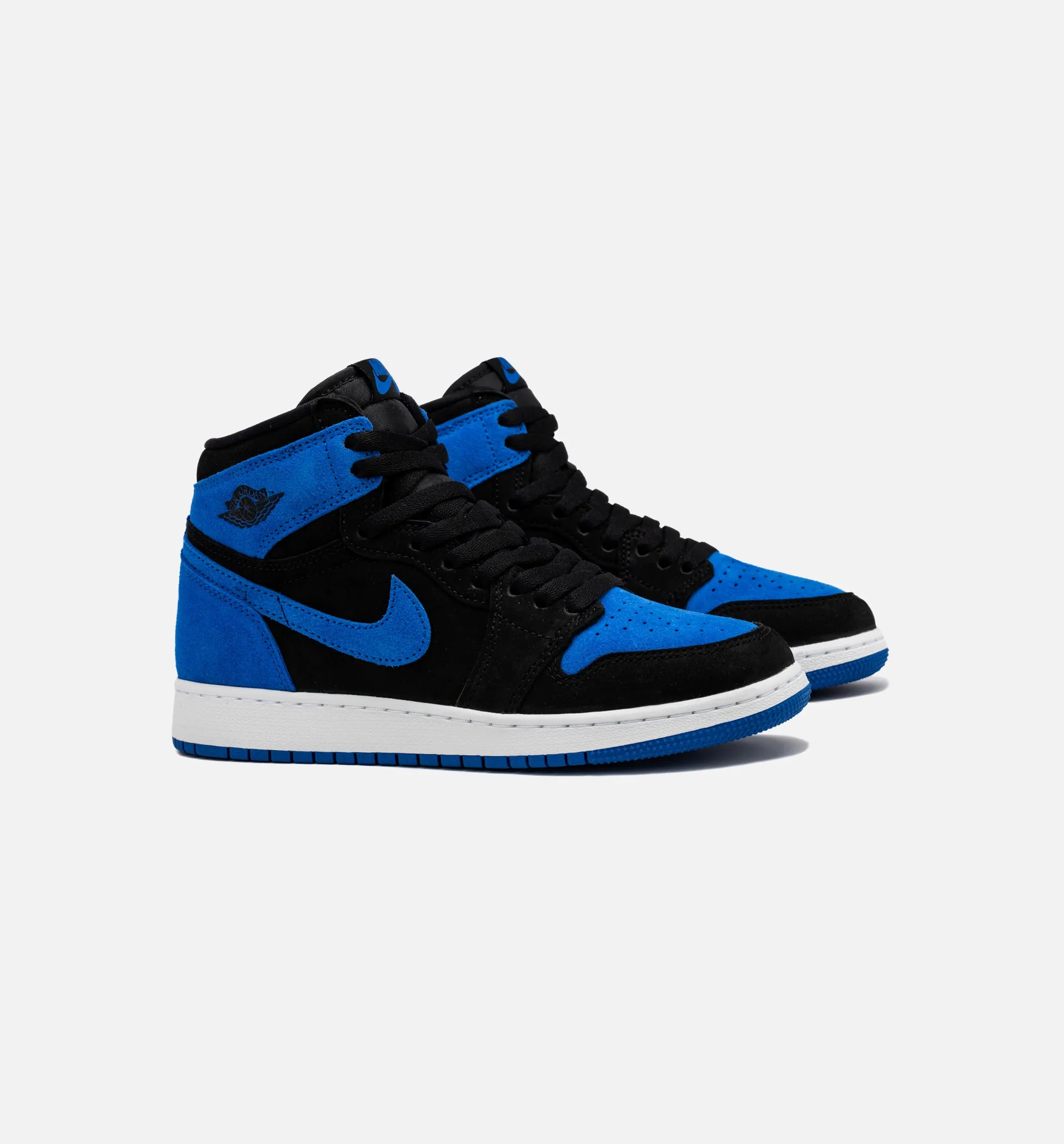 Air Jordan 1 Retro High OG Royal Reimagined Grade School Lifestyle Shoe - Black/Royal Blue/White Free Shipping