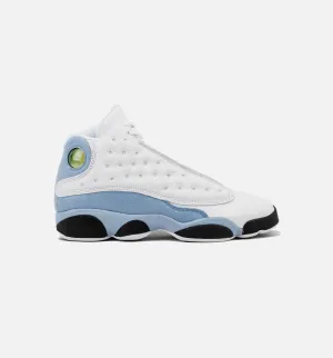 Air Jordan 13 Retro Blue Grey Grade School Lifestyle Shoe - White/Blue Grey/Black/Yellow Ochre