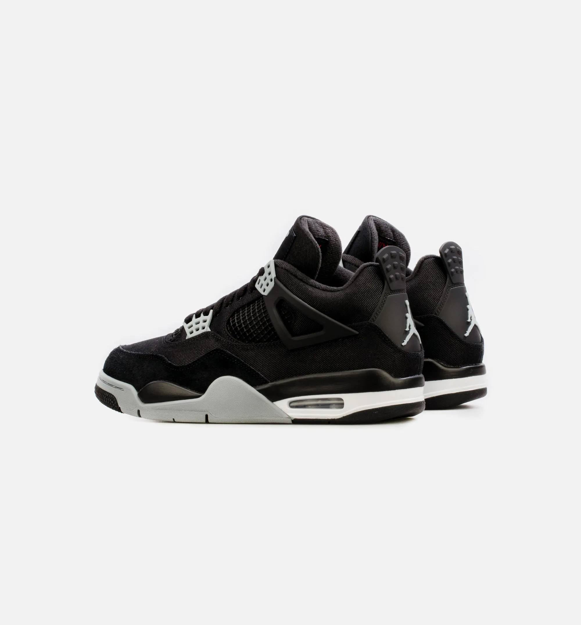 Air Jordan 4  Retro Black Canvas Mens Lifestyle Shoe - Black Limit One Per Customer