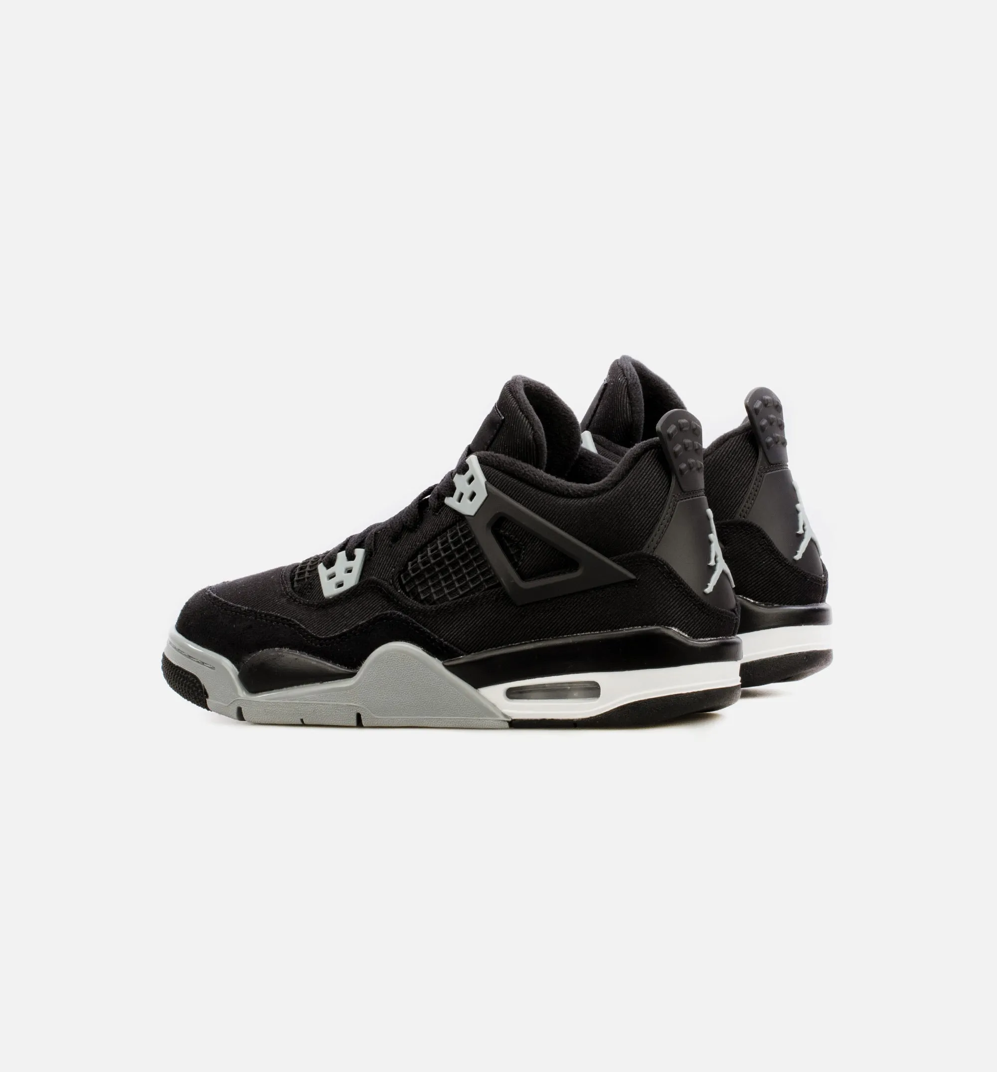 Air Jordan 4 Retro SE Grade School Lifestyle Shoe - Black/Grey Limit One Per Customer