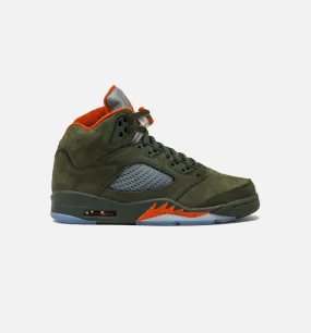 Air Jordan 5 Retro Olive Mens Lifestyle Shoe - Army Olive/Solar Orange