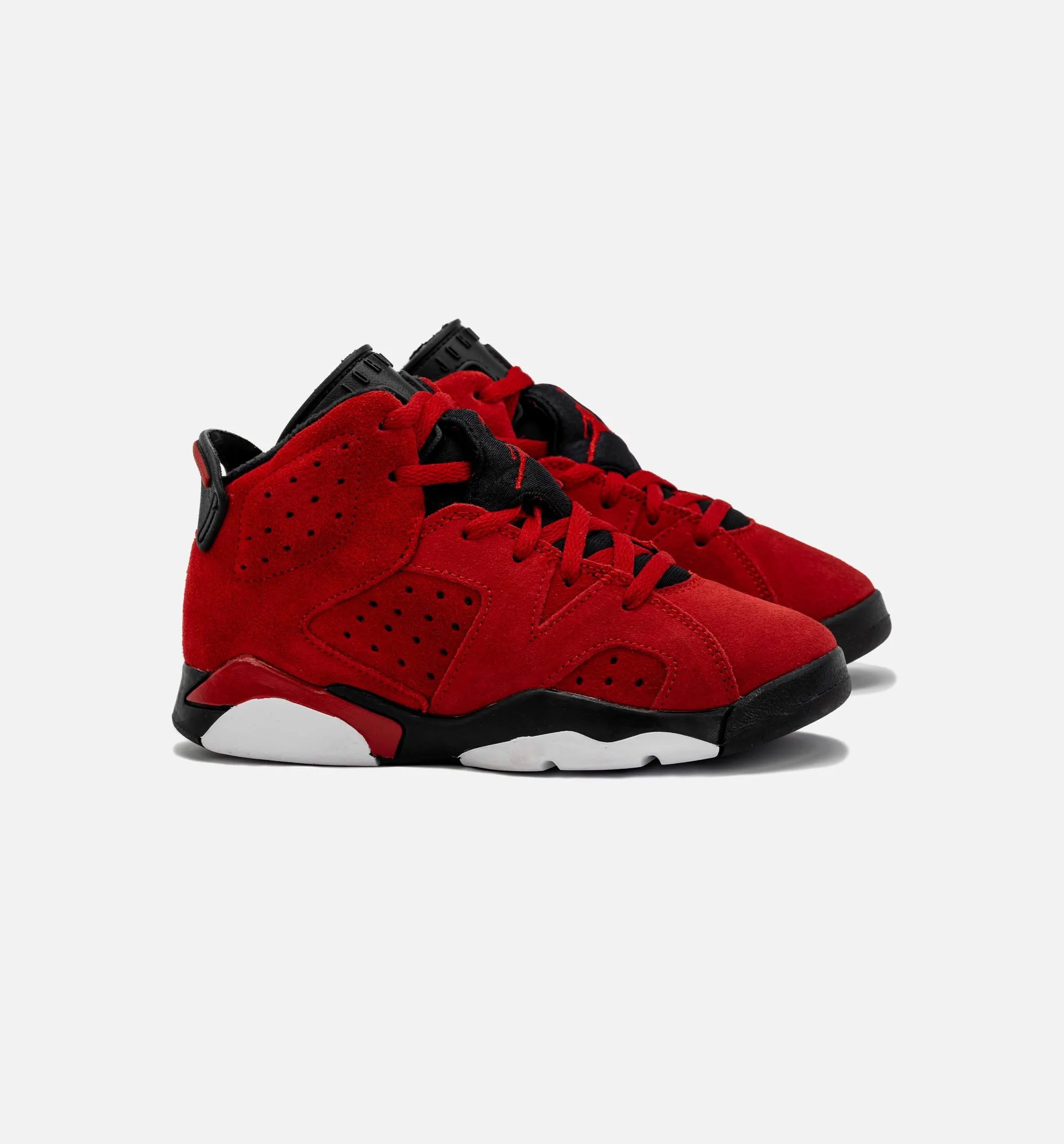 Air Jordan 6 Retro Toro Bravo Preschool Lifestyle Shoe - Red/Black