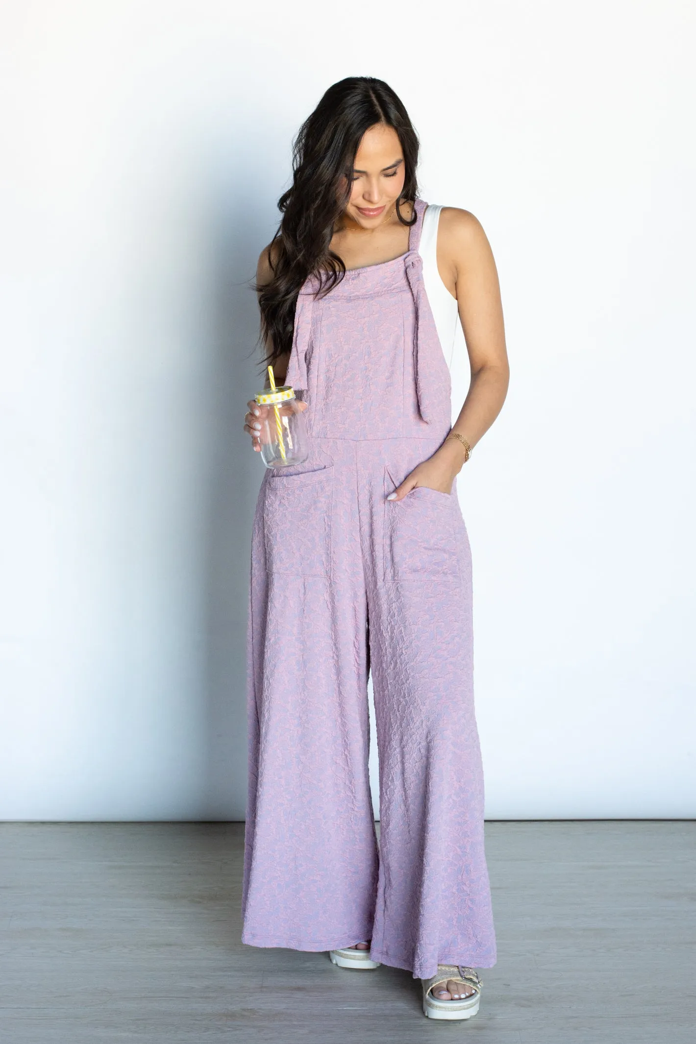 All Dolled Up Lavender Jumpsuit