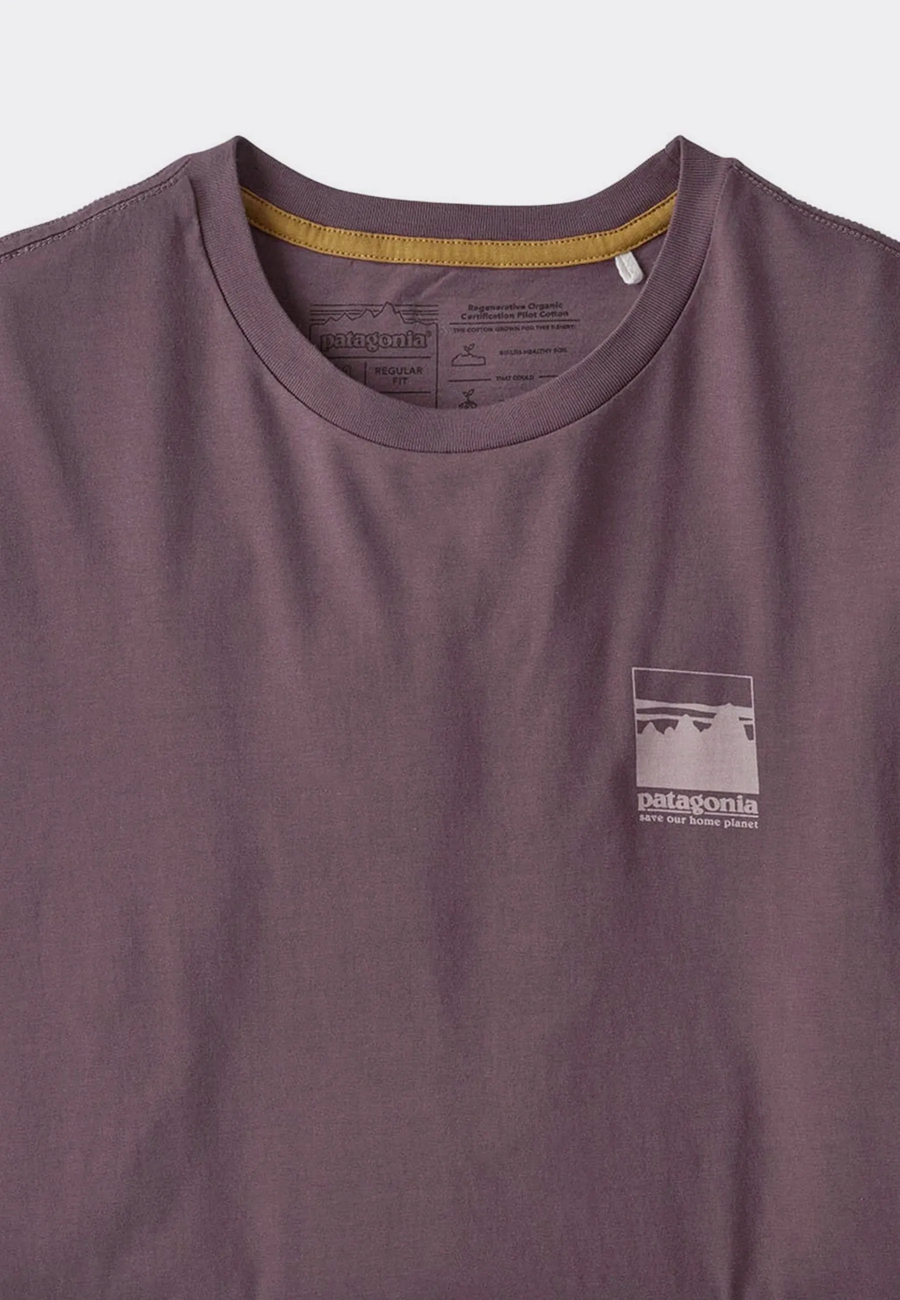 Alpine Icon Regenerative Organic Pilot Cotton T-Shirt - dusky brown