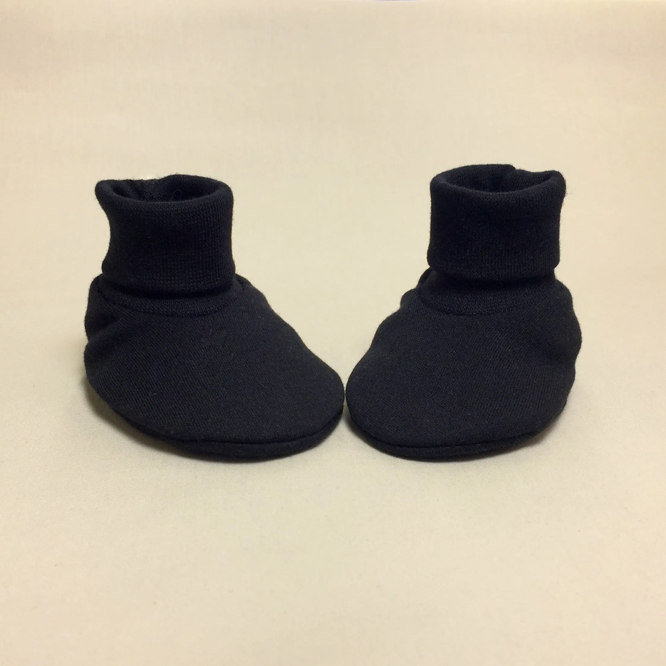 Baby Booties Solid Black