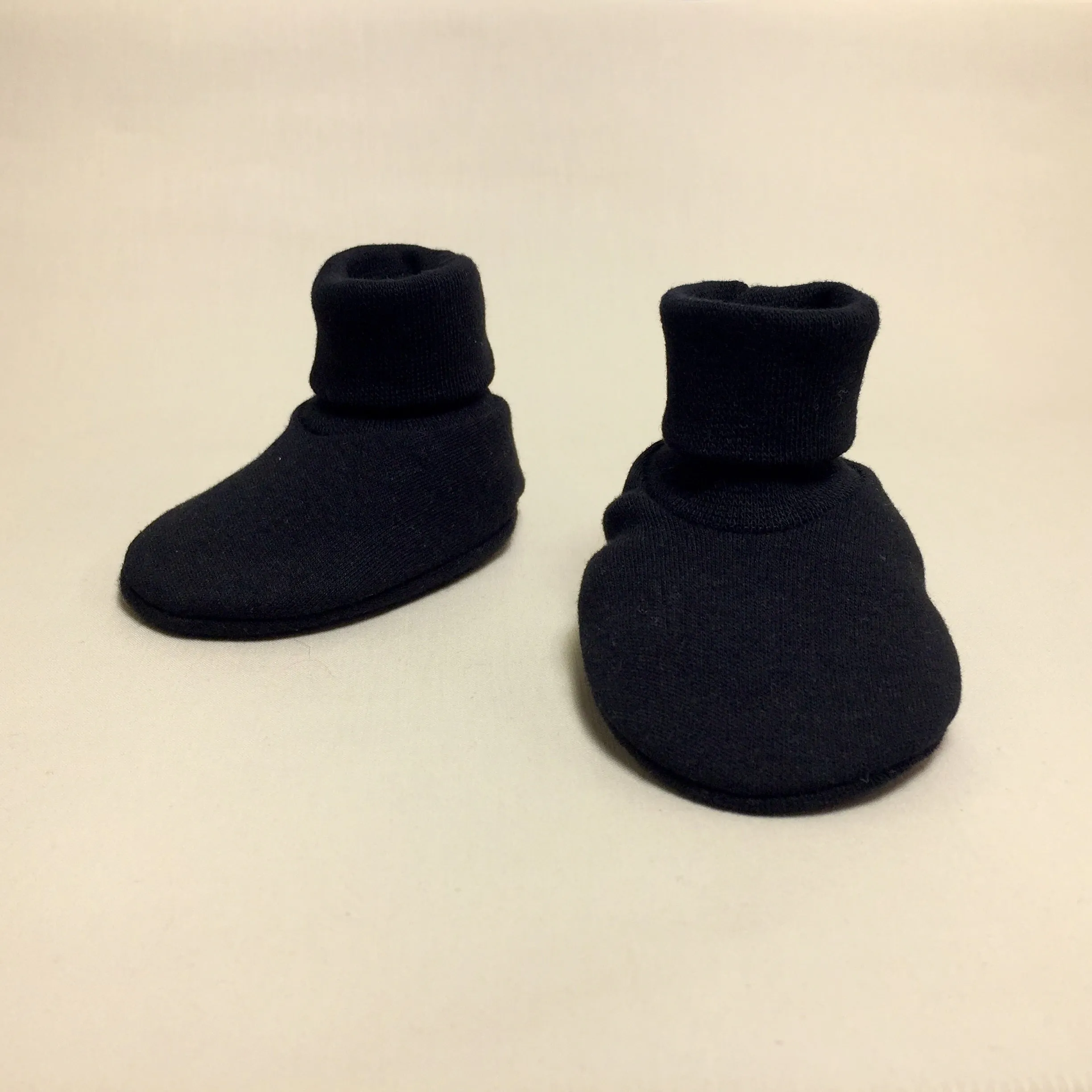 Baby Booties Solid Black