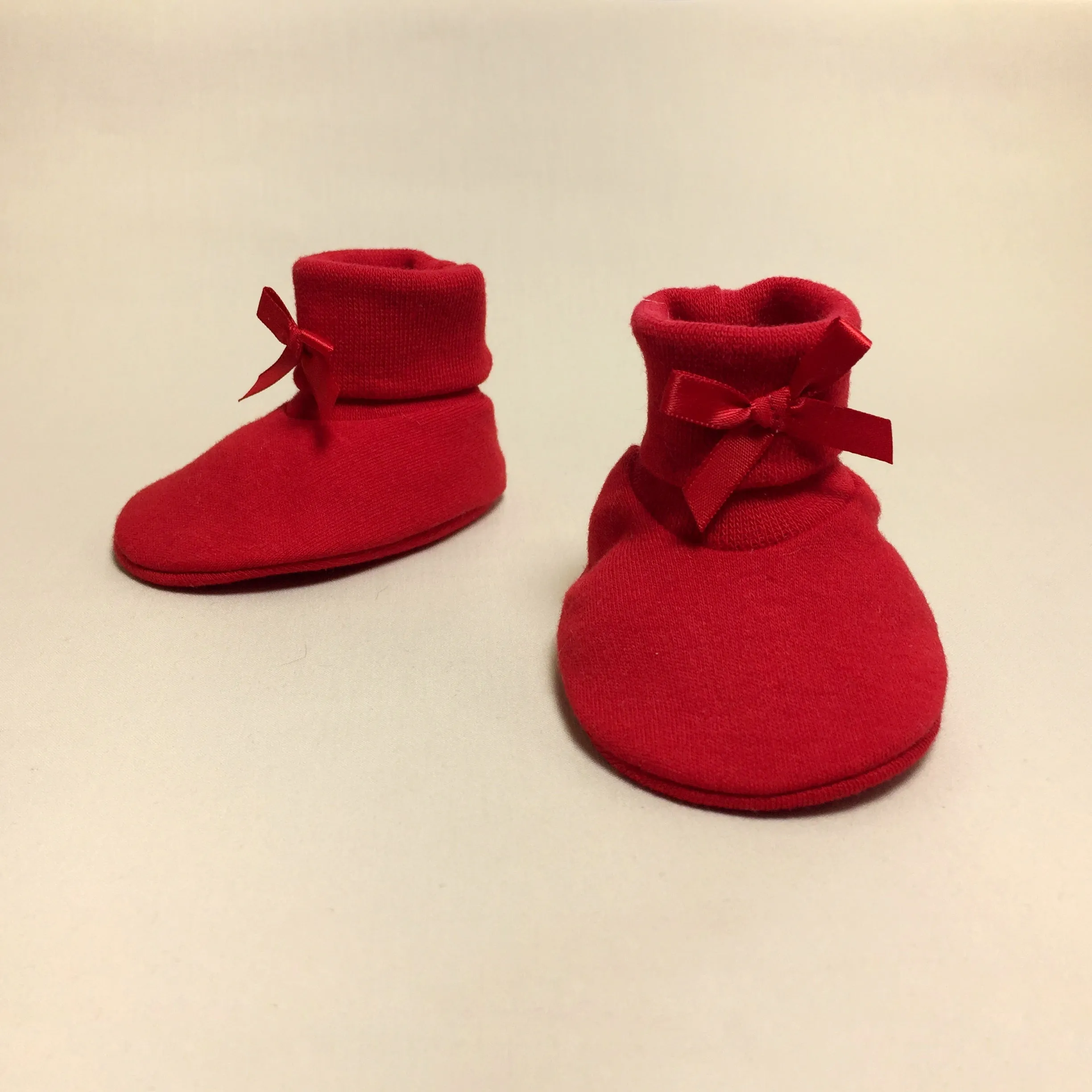 Baby Booties Solid Red