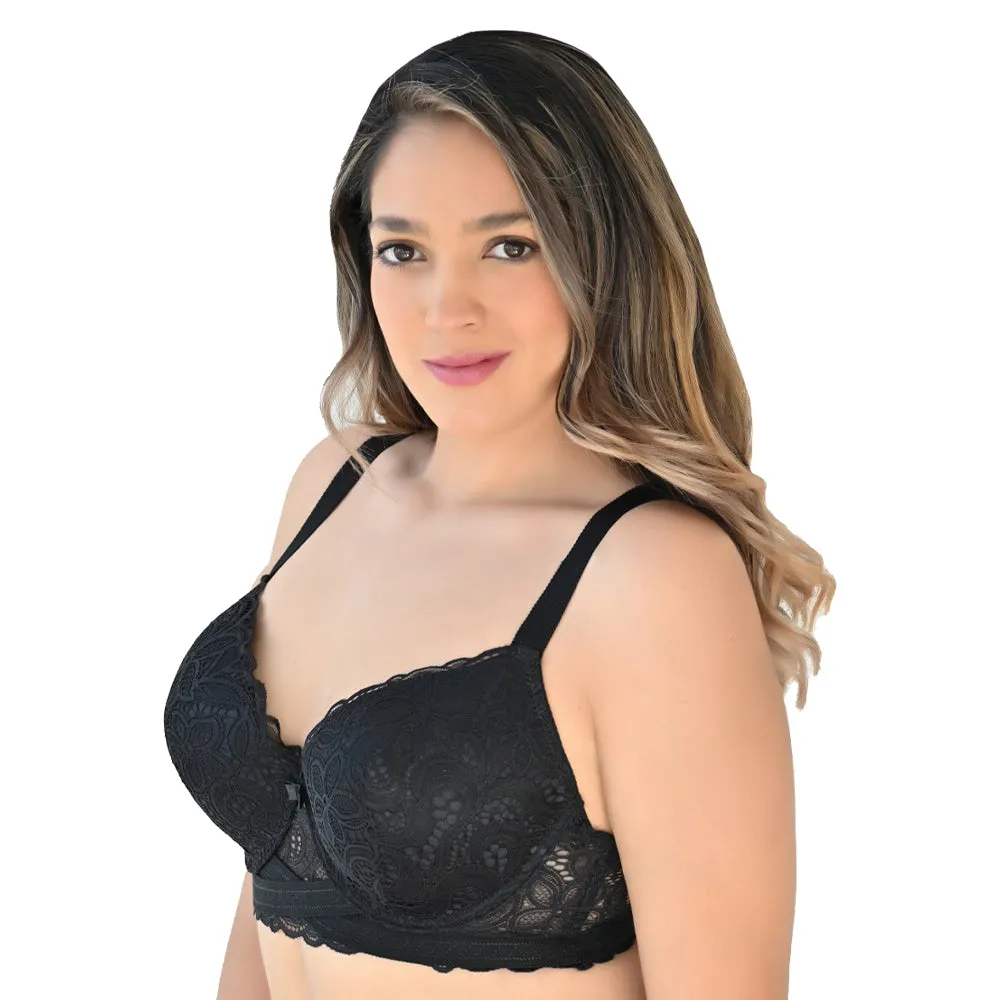 Brasier coordinable de talla extra con encaje  24421 Lady Carnival