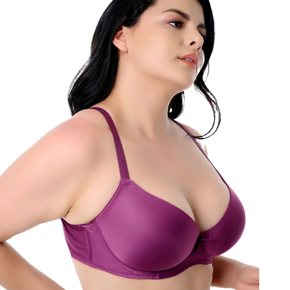 Brasier de talla extra con varilla  morado 24441 Carnival.