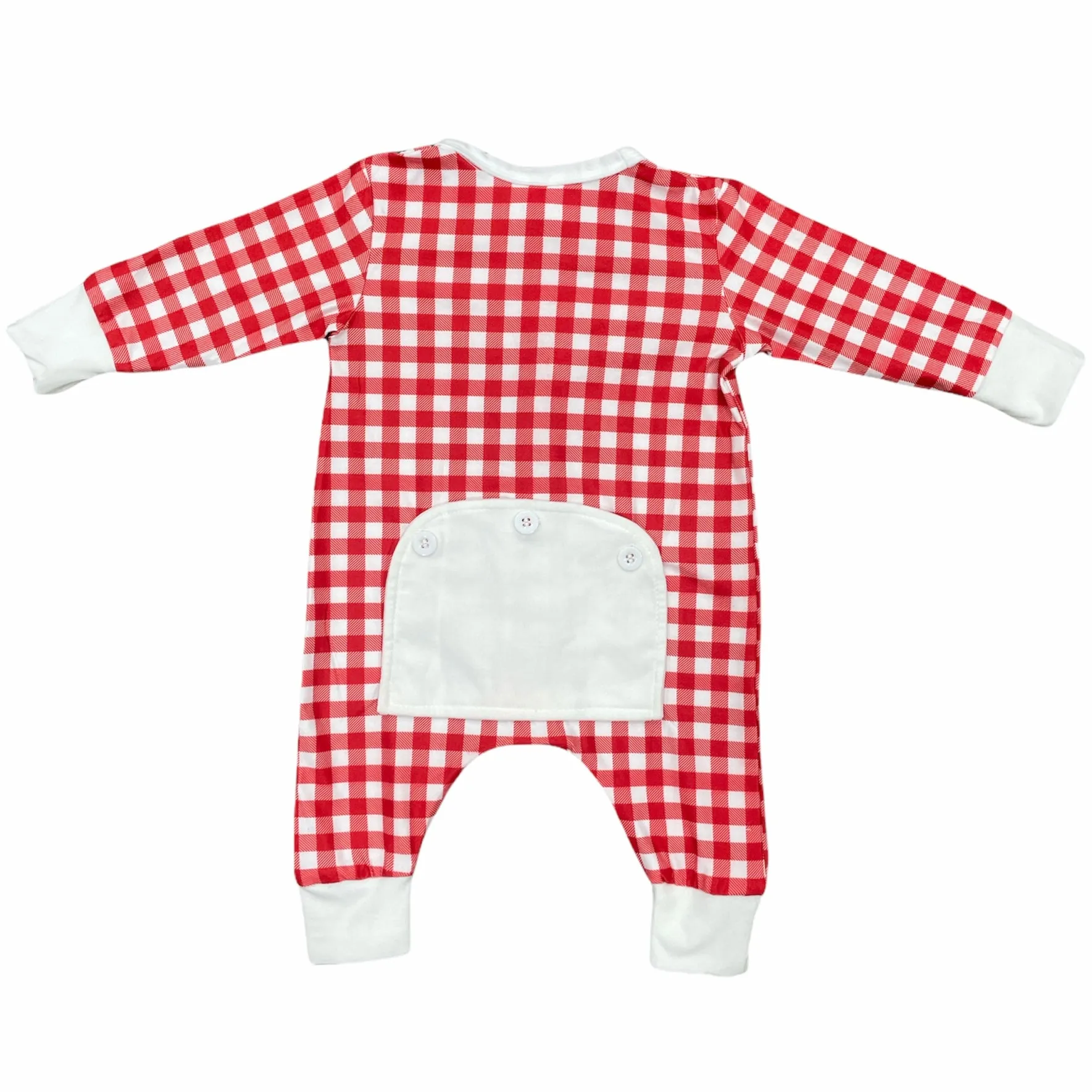 Buttflap Pajamas - Red Gingham