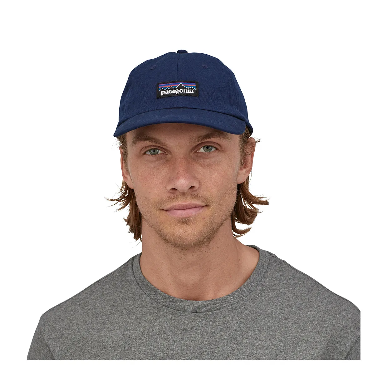 Cappello Patagonia P-6 Label Trad Cap Blu Navy