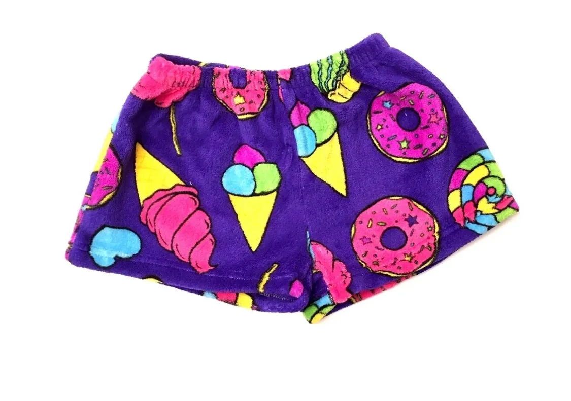 Carnival Fuzzy Shorts- Girls