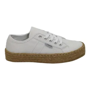 Charlotte Canvas Trainer White