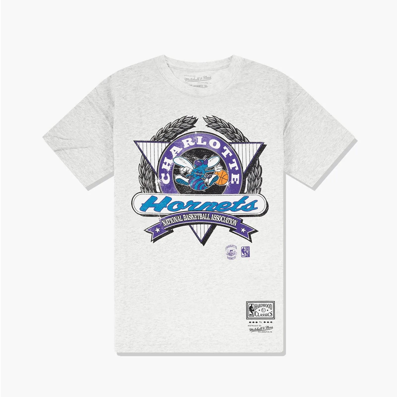 Charlotte Hornets Dash Tee - Silver Marl