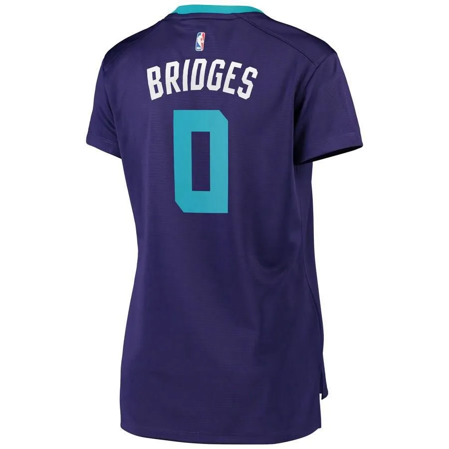 Charlotte Hornets Miles Bridges Fanatics Branded Replica Fast Break Player Statement Jersey Womens - Purple | Ireland J5351B1