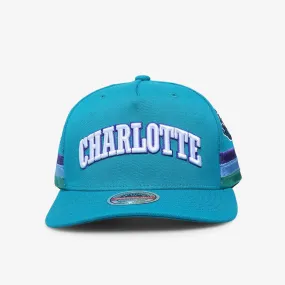 Charlotte Hornets XL Short Hook Classic Redline Snapback - Teal