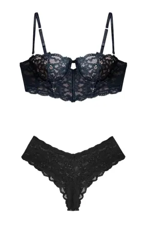 Charlotte Lace Longline Bra and Cheeky Brief