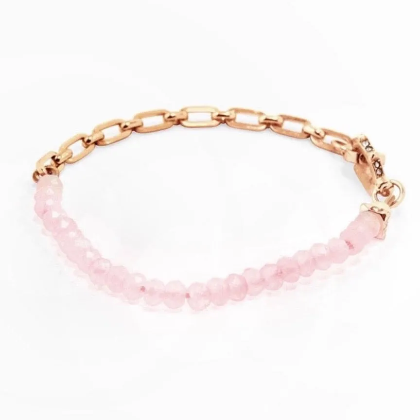 Charlotte Rose Quartz Gemstone Bracelet