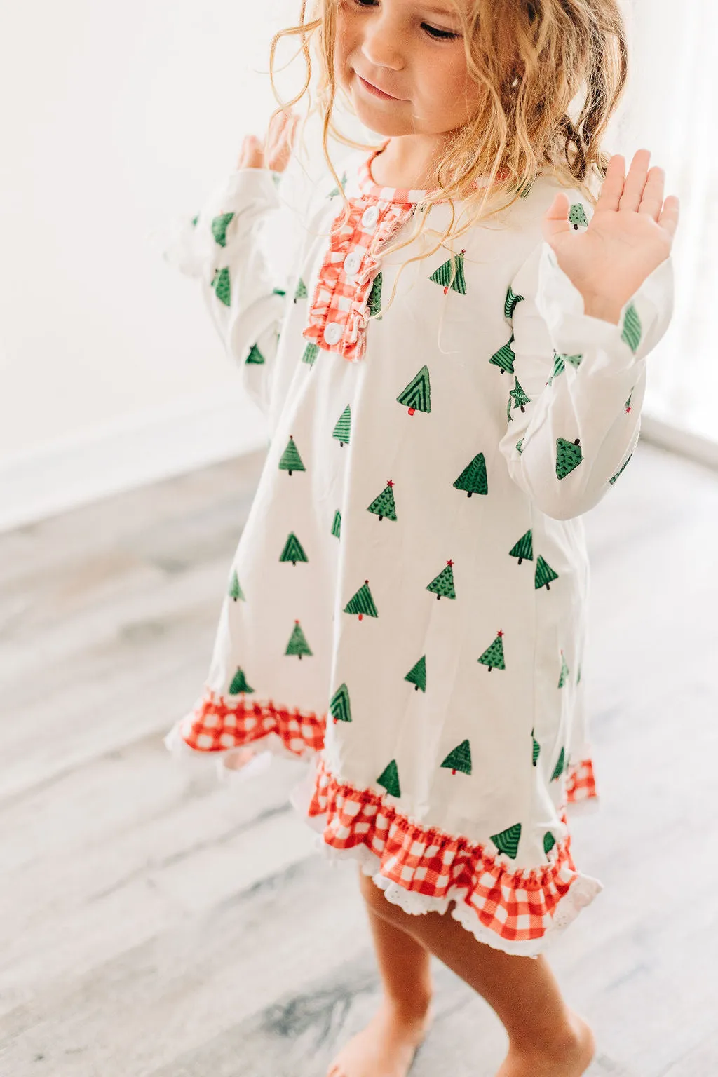 Christmas Tree - Ruffle Gown With Bloomers