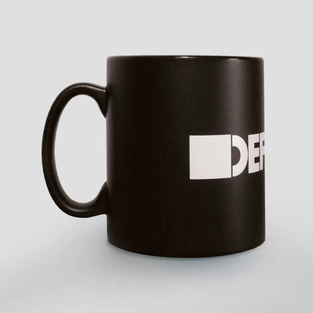 Defected Logo Matt Black Ceramic Mug