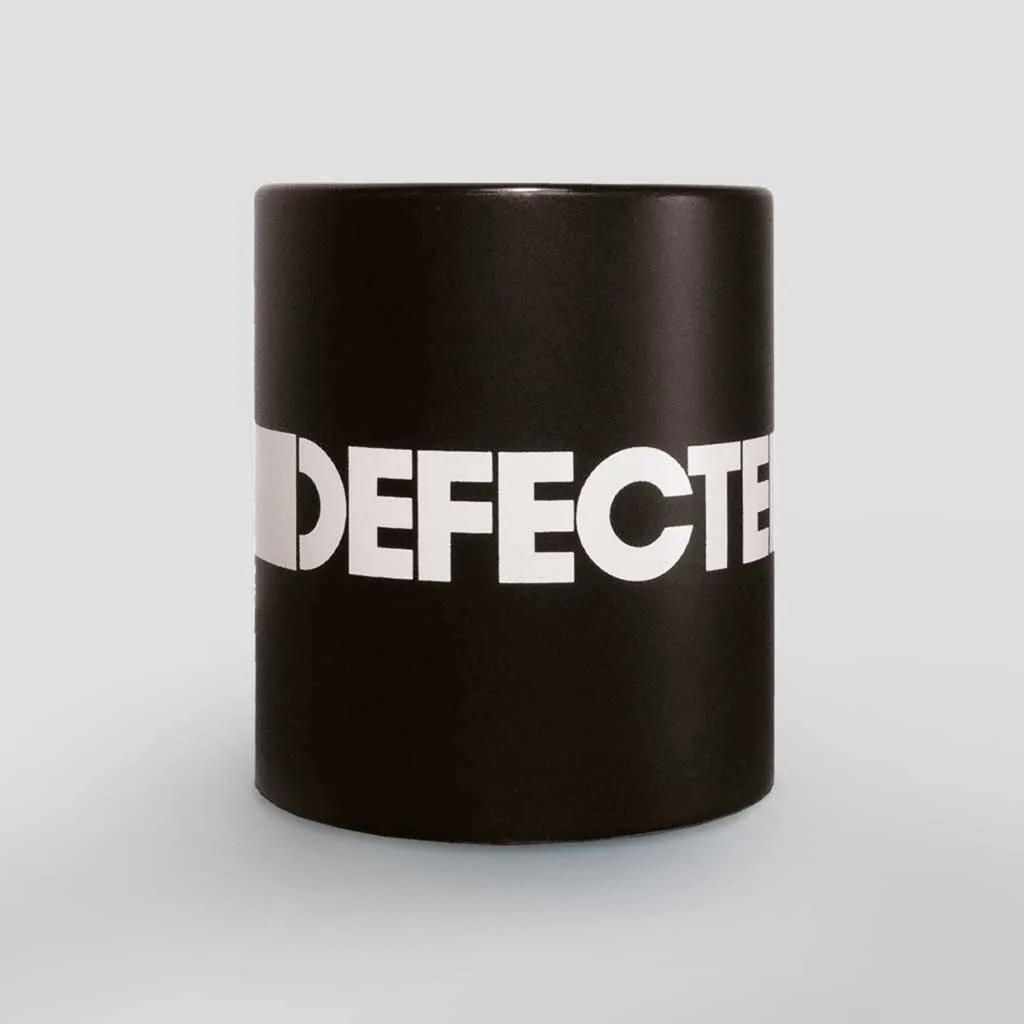 Defected Logo Matt Black Ceramic Mug