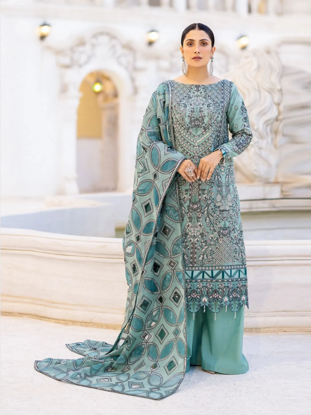 Designer Chiffon Embroidered