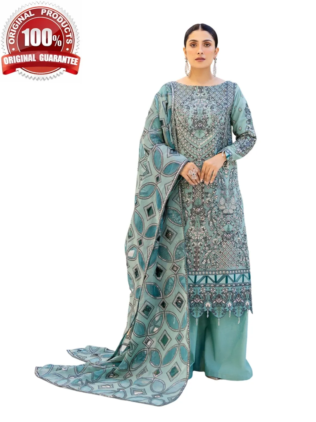 Designer Chiffon Embroidered