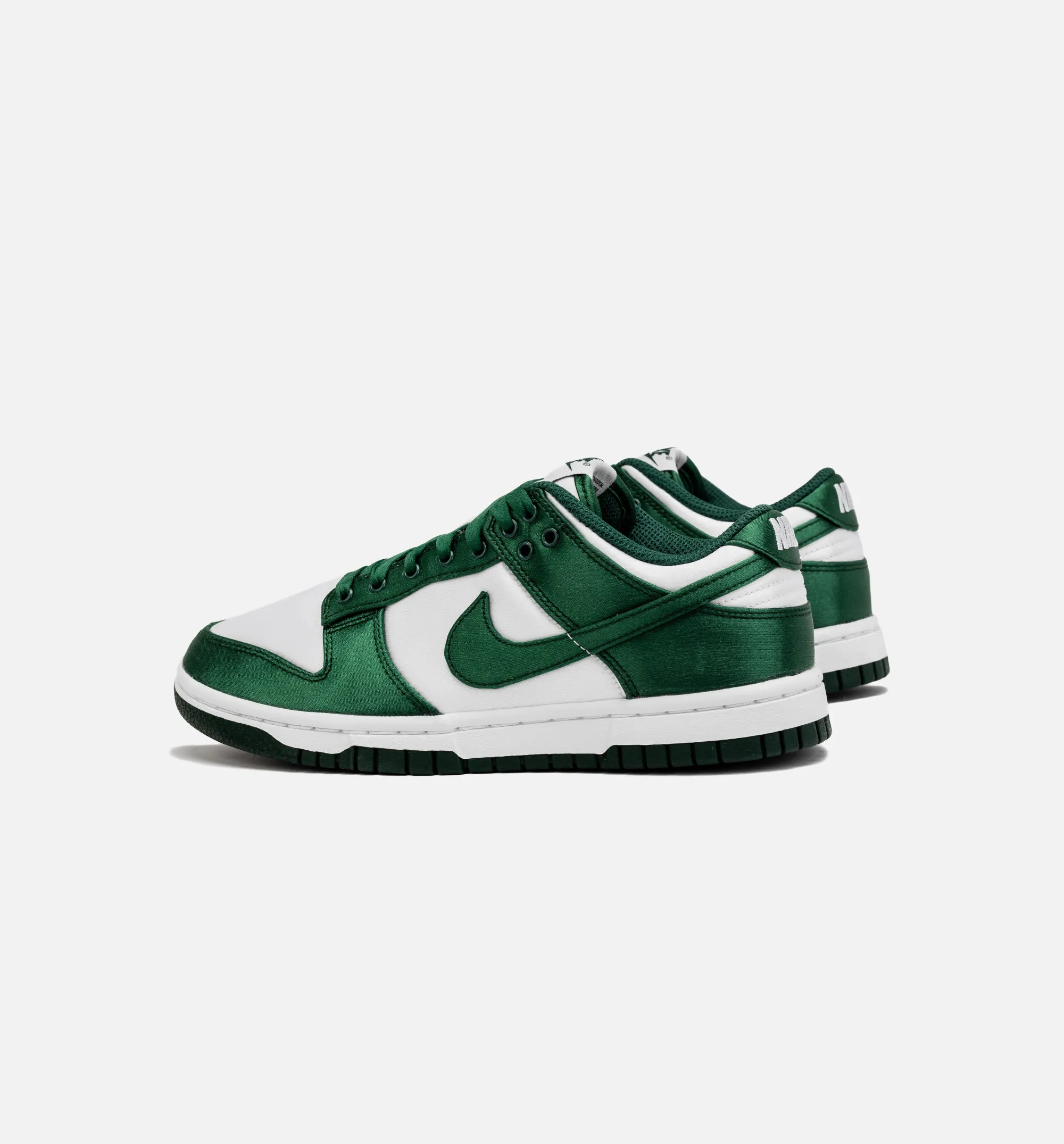 Dunk Low Satin Green Womens Lifestyle Shoe - White/Green Free Shipping