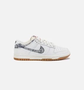 Dunk Low Washed Denim Mens Lifestyle Shoe - White/Denim Blue Limit One Per Customer