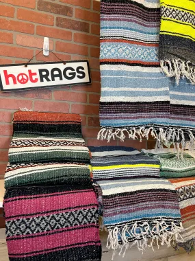 Earthragz Blanket - Baja Stripe - Unique Colors! 5'x7'