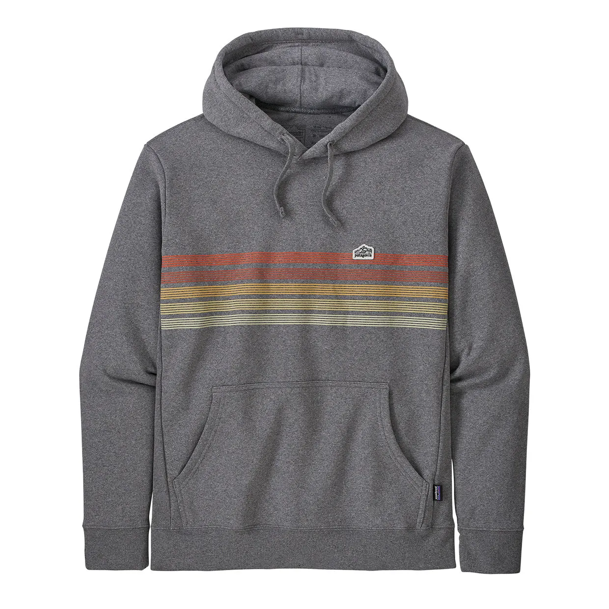 Felpa Patagonia Line Logo Ridge Stripe Uprisal Grigio