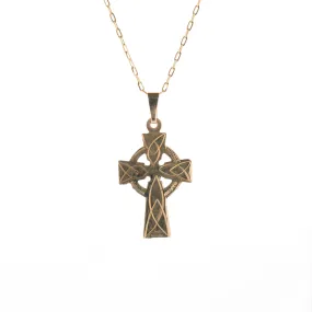 Gold Celtic Cross Necklace