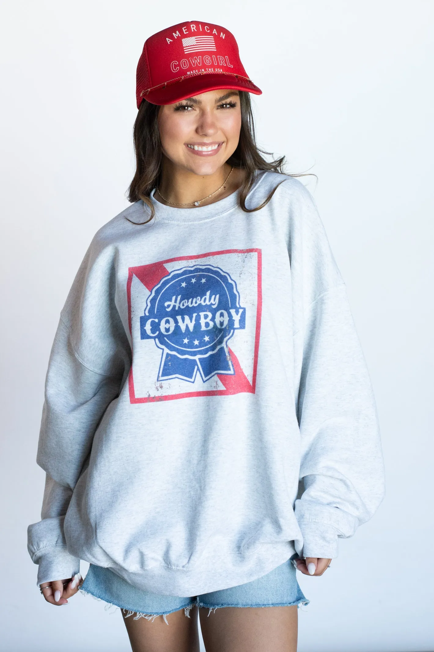 Howdy Cowboy Graphic Sweatshirt