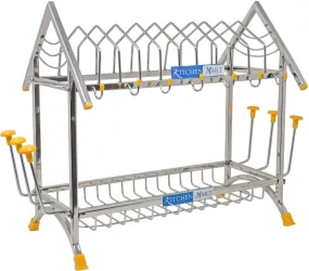 Kitchen Mart Stainless Steel Happy Home Kitchen Rack