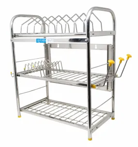 Kitchen Mart Stainless Steel Kitchen Rack (21 x 18 inch)