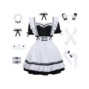 Lolita Maid Cosplay Costume Outfits Halloween Carnival Suit