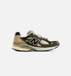 MADE in USA 990v3 Mens Lifestyle Shoe - Olive Green/ White