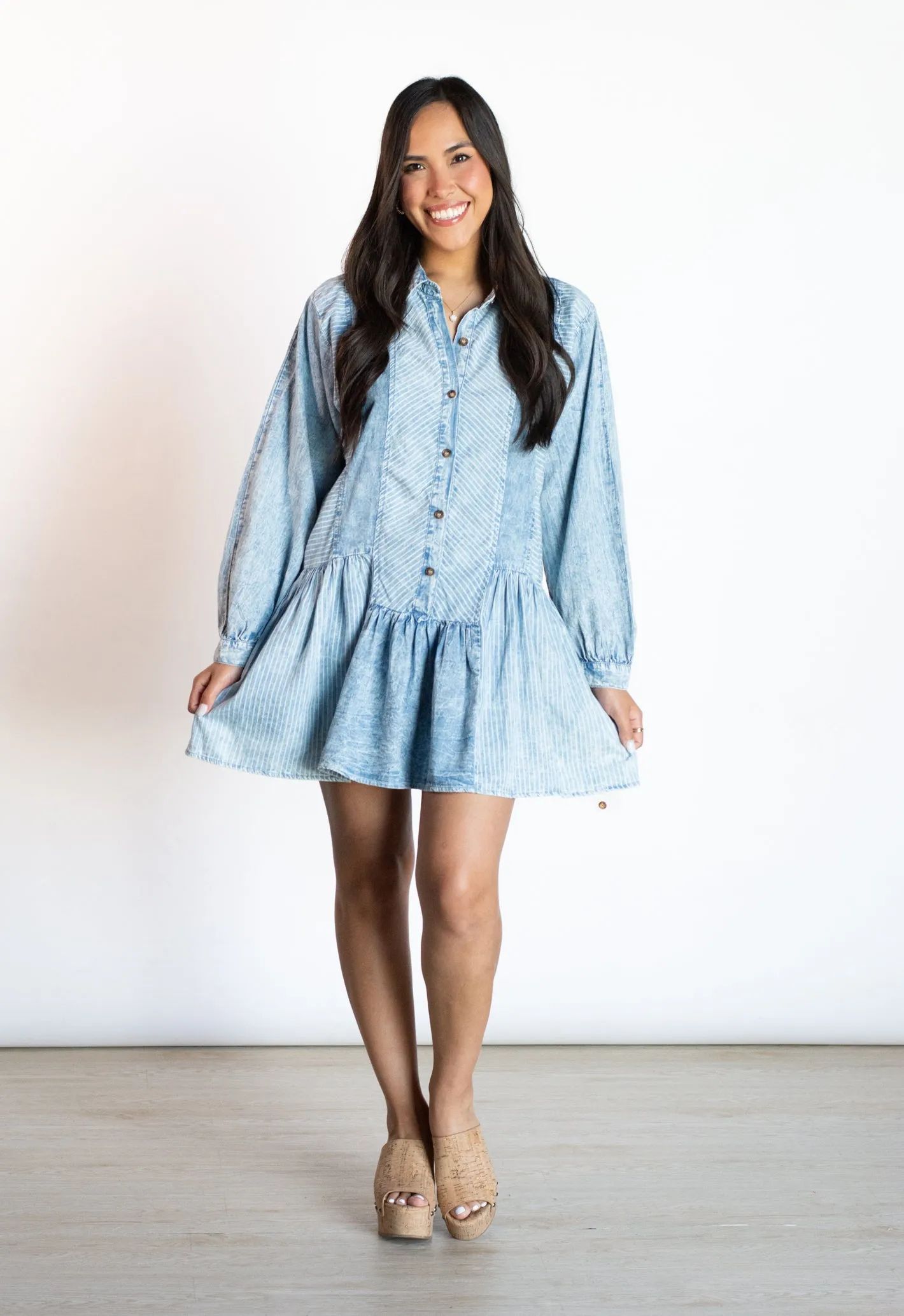 Meant For You Denim Dress