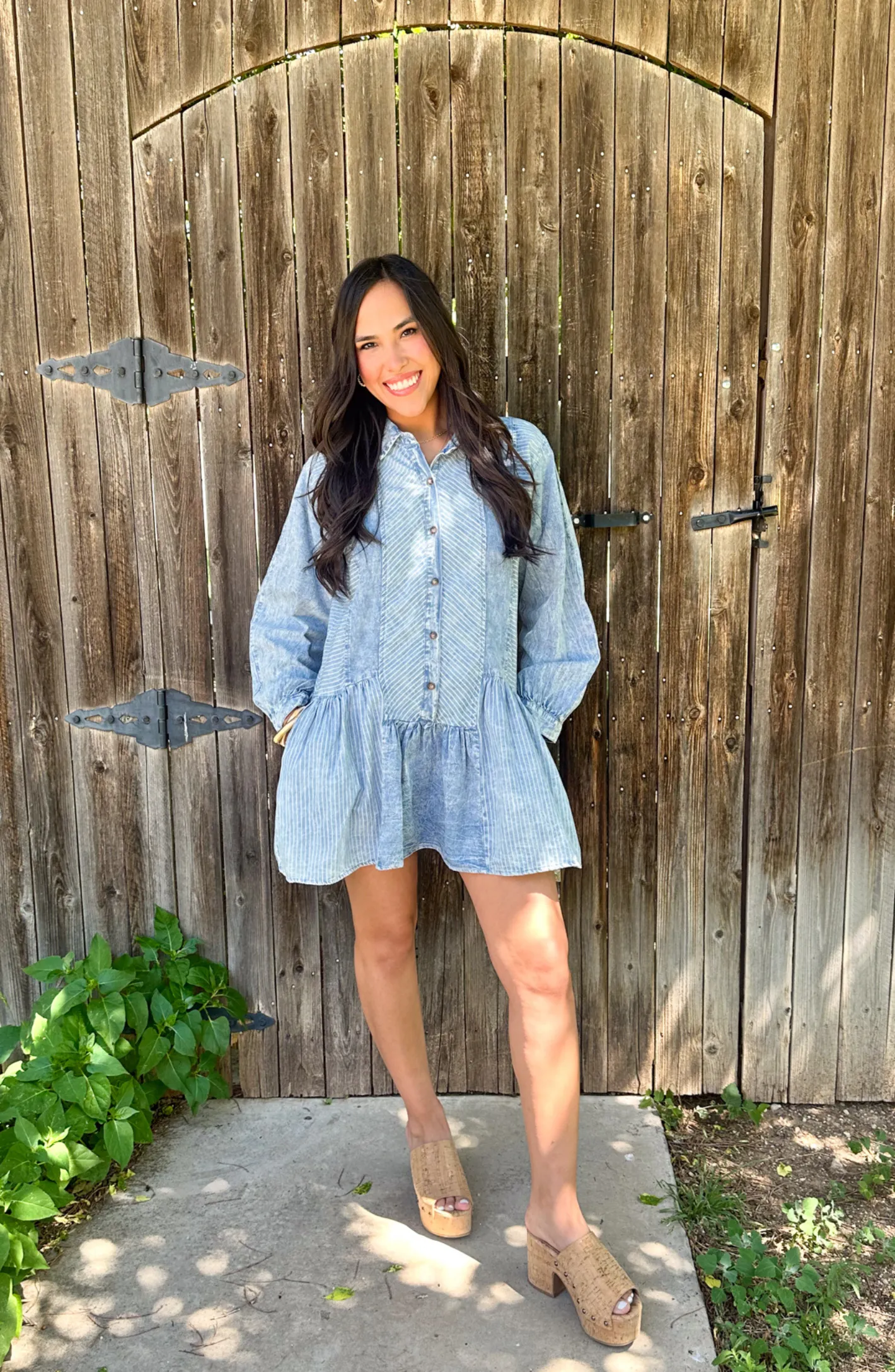 Meant For You Denim Dress