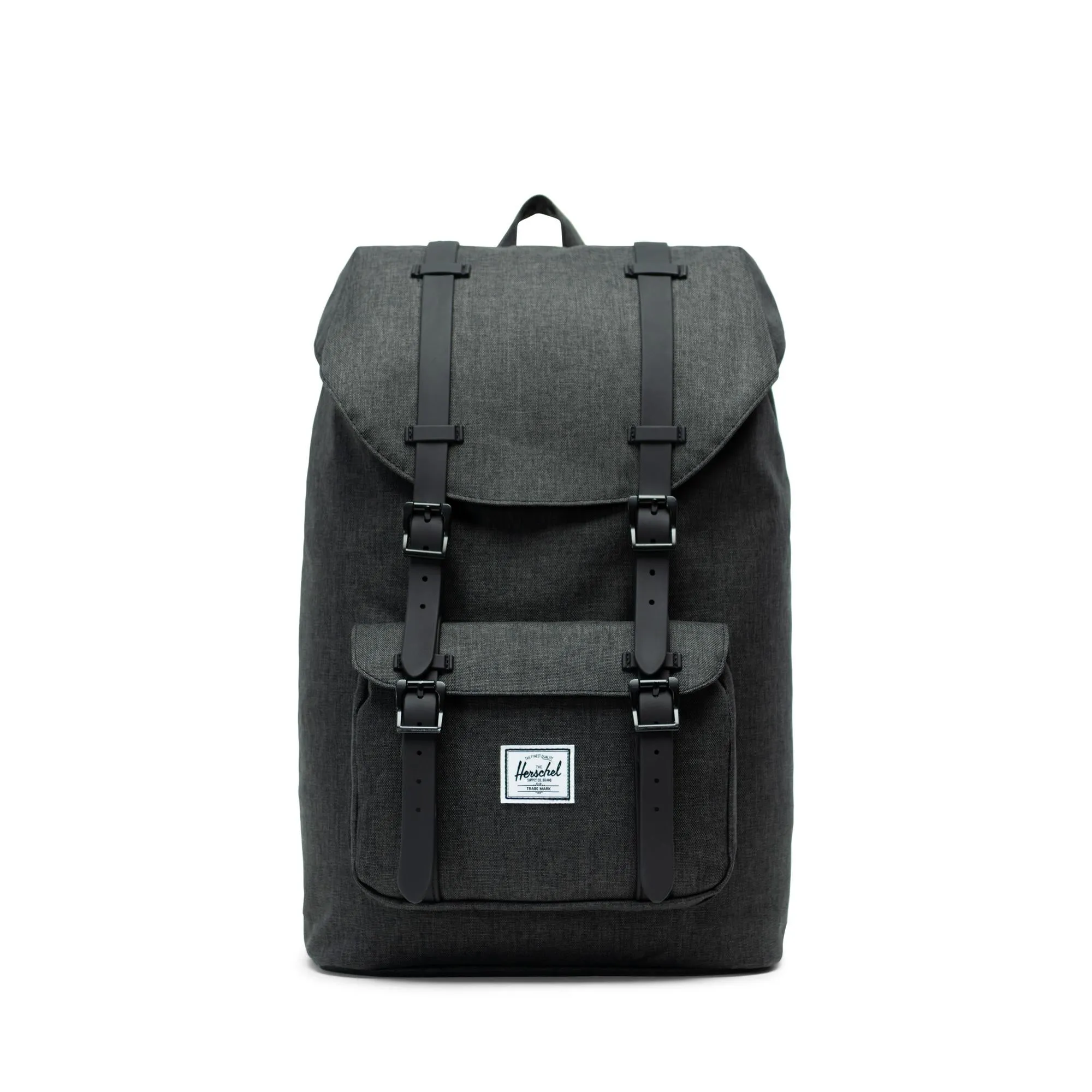 Mochila Herschel Little America Mid-Volume Black Crosshatch/Black