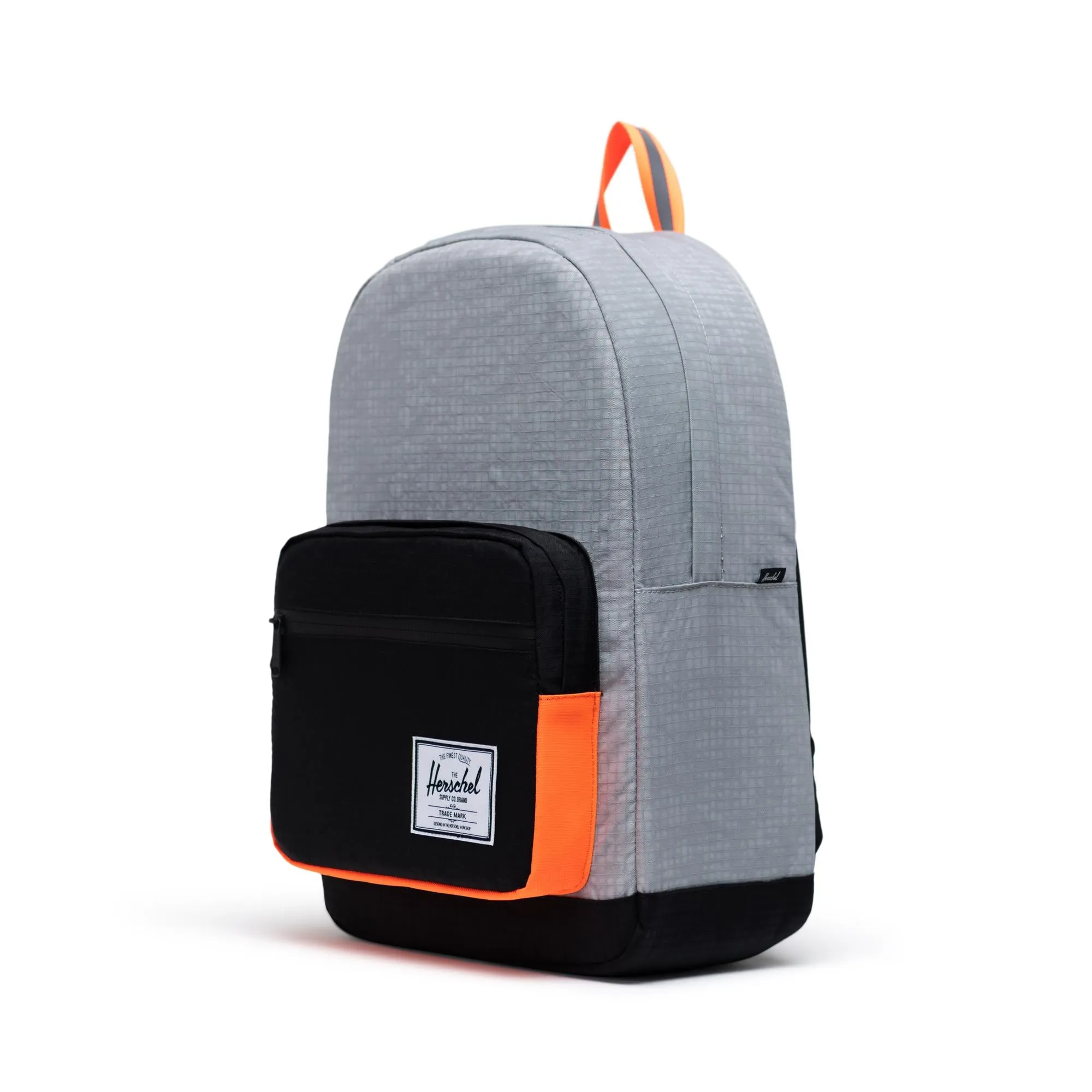 Mochila Herschel Pop Quiz Sharkskin Enzyme Ripstop/Black Enzyme Ripstop/Shocking Orange - Reflective