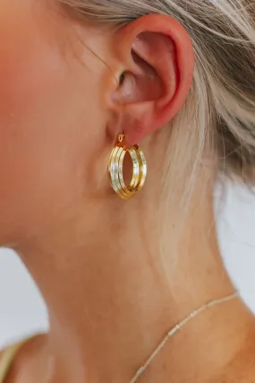 Next in Line Gold Hoop Earring