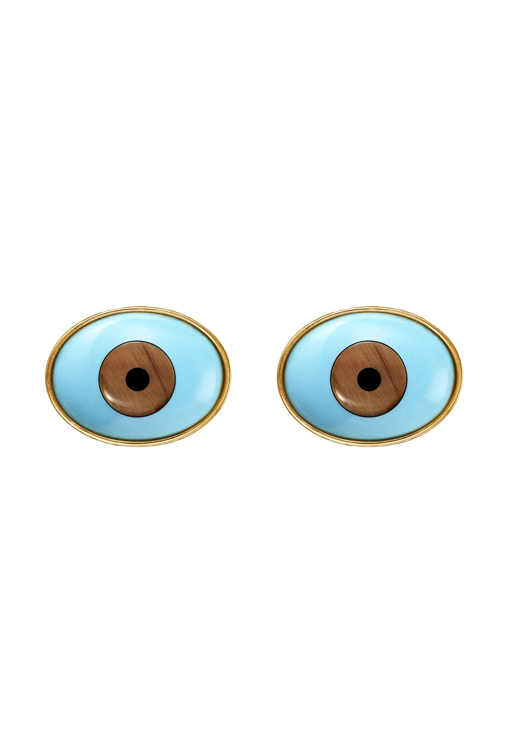 Ole Lynggaard 18KYG Evil Eye Stud Earrings