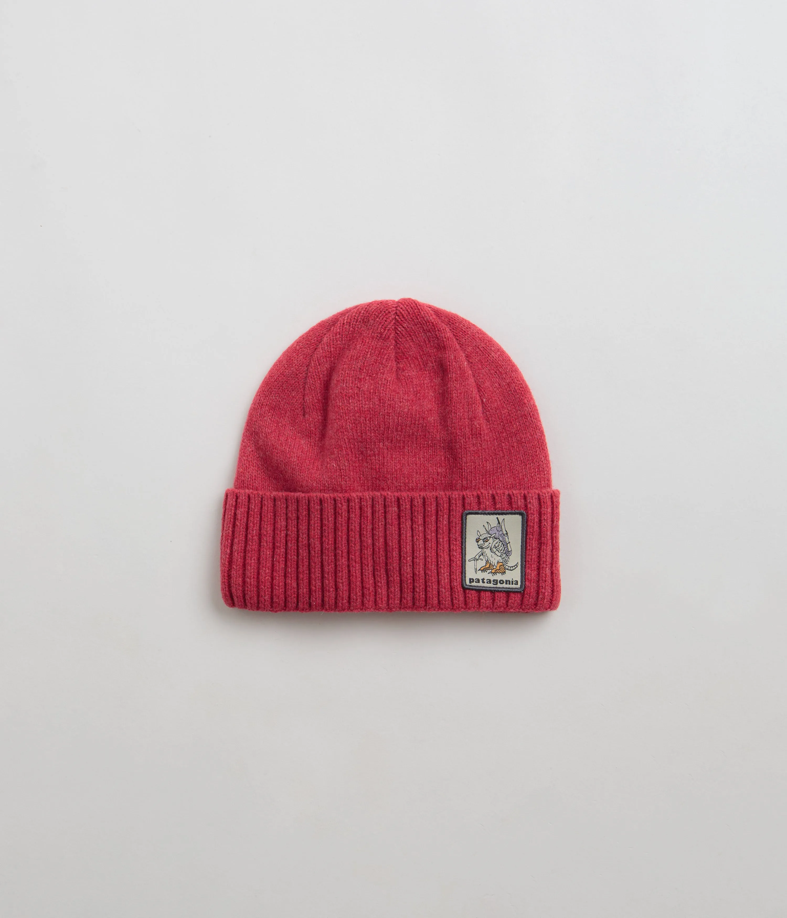 Patagonia Brodeo Beanie - Fun Hogs Armadillo: Touring Red